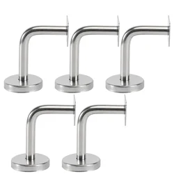 3/5/10pcs Heavy Duty Clothes Rack Bracket Stair Railing Staircases Stainless Steel Bannister Wall Handrail Bracket