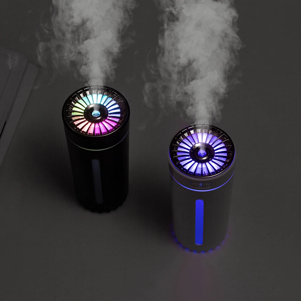 Portable Wireless Car Air Humidifier with Colorful Lights