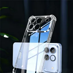 Coque de téléphone en TPU transparent épais et antichoc