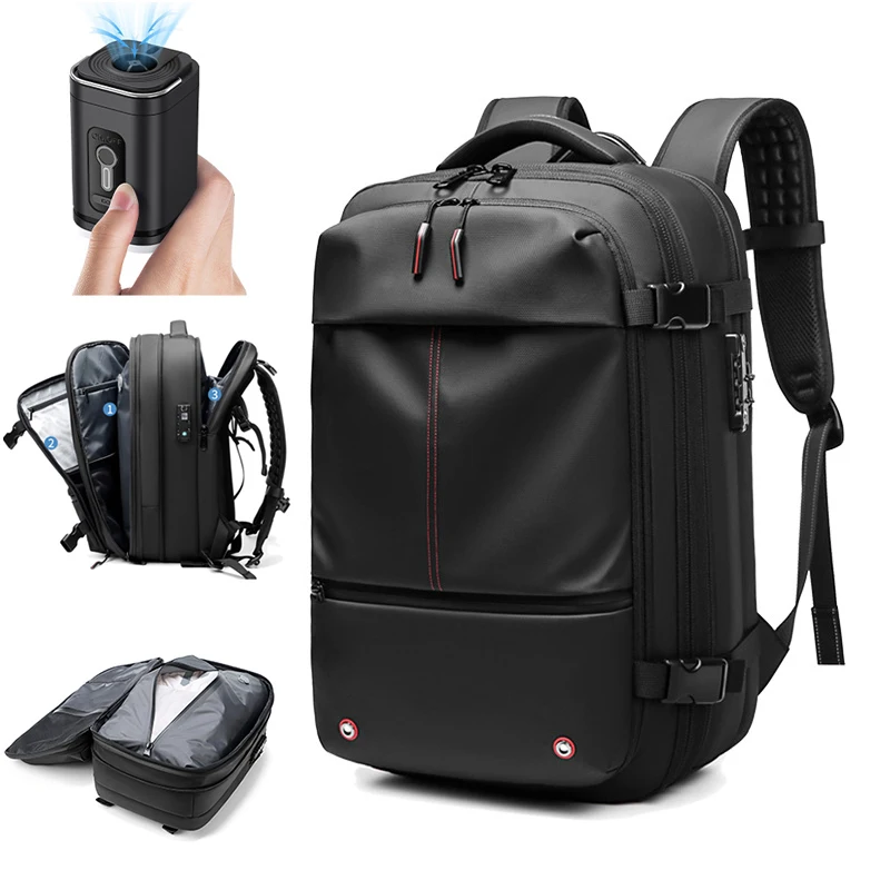 Travel Backpack Men's Business Multifunction Computer Bag Vacuum Compression Large-capacity Backpack