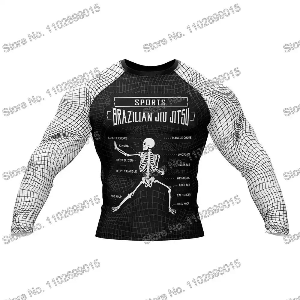 Anatomical Rash Guard Tauchen T-Shirt Enge Langarm BJJ MMA Bademode Männer Surf Kleidung Strand Floatsuit Frauen GYM Tops Sport