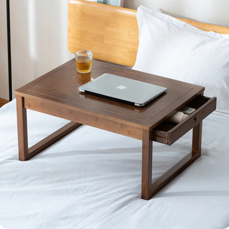 Bamboo Small Table, Japanese Tatami Desk, Home Ground Tea Table, Compact Bay Window Coffee Stand, Minimalist Table