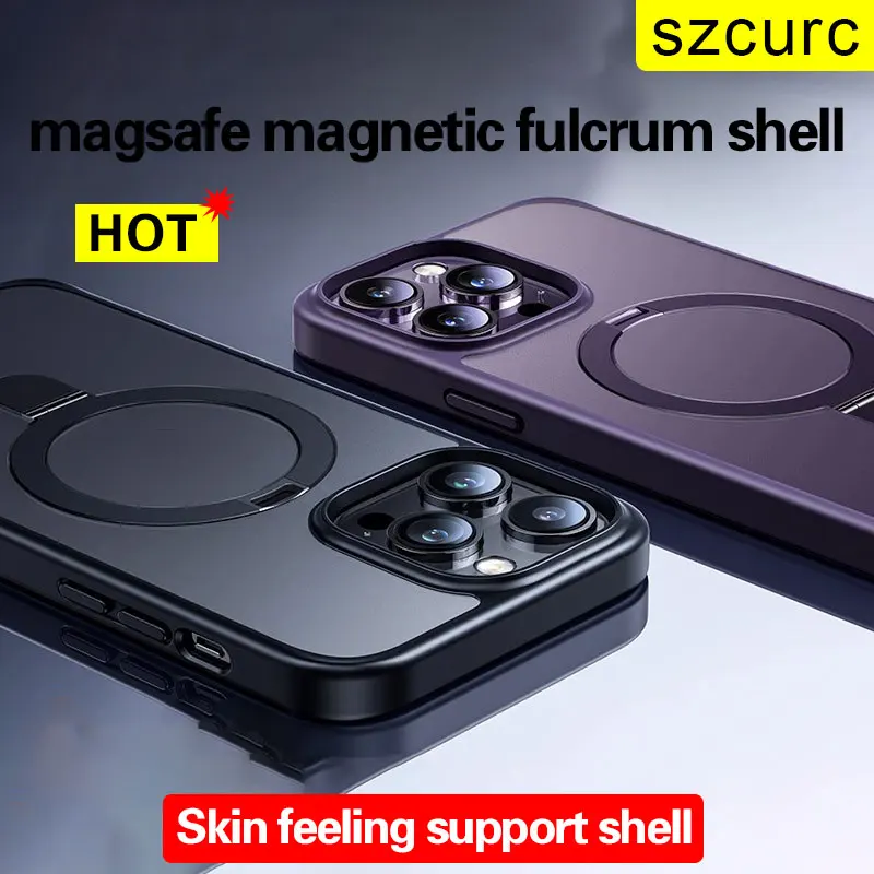 

For iPhone 14 Pro Max Phone case New Frosted High-end luxuryiphone 14 14plus Magnetic suction ultra-thin protective cover bag