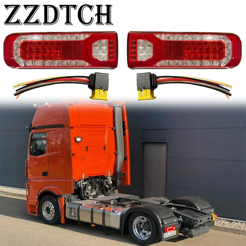 onepair24VLEDtrucktaillightforbenztruckNEWACTROSLEDtail