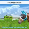 Horse Mask Stretchy Adjustable Breathable Anti-uv Anti-mosquito Horse Hood Mesh Fly Protective Cover Equestrian Equipment 3
