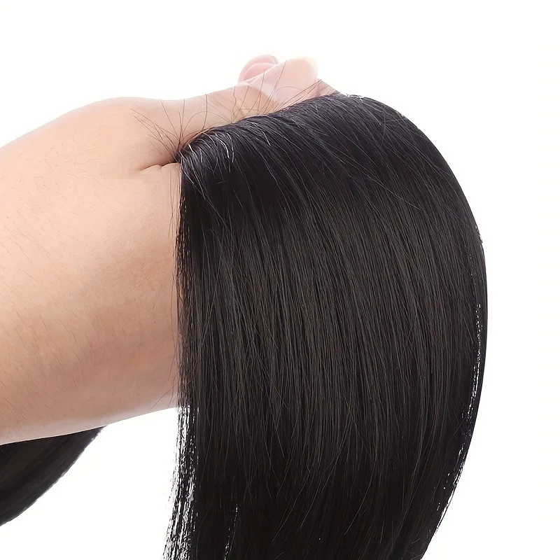 흑인 여성을 위한 스트레이트 드로스트링 포니테일 인모 내추럴 블랙 드로스트링 포니테일 익스텐션 브라질리언 버진 헤어