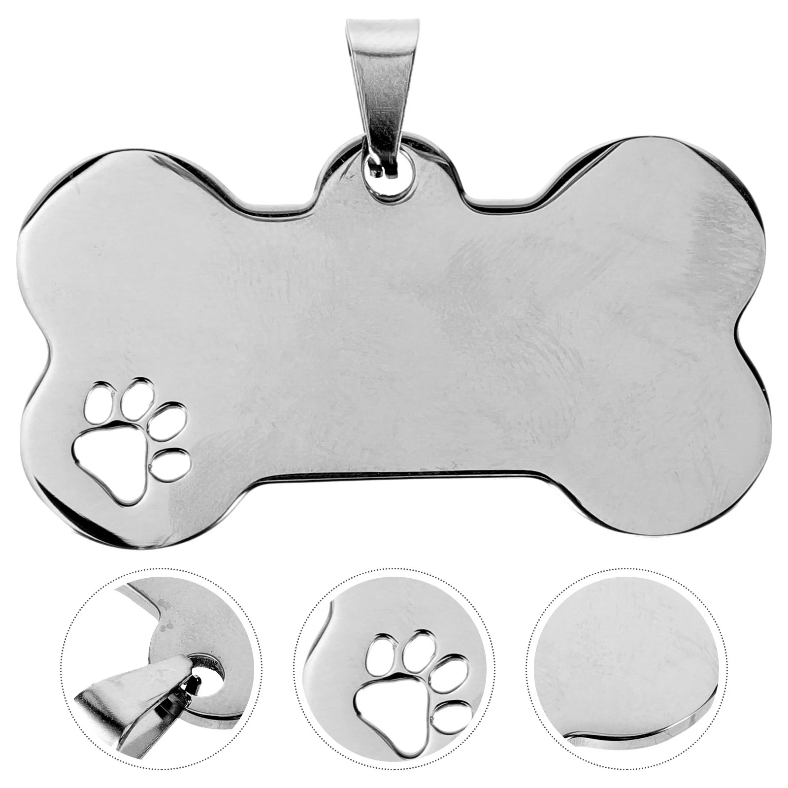 

10 Pcs Metal Tags Dog Name Personalized Engraved Small Lettering for Pets Collar Charms Id Dogs