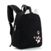 Customized Name Toddler Backpack Cartoon Solid Color Corduroy Large Capacity Backpack Embroidered Name Backpack 5