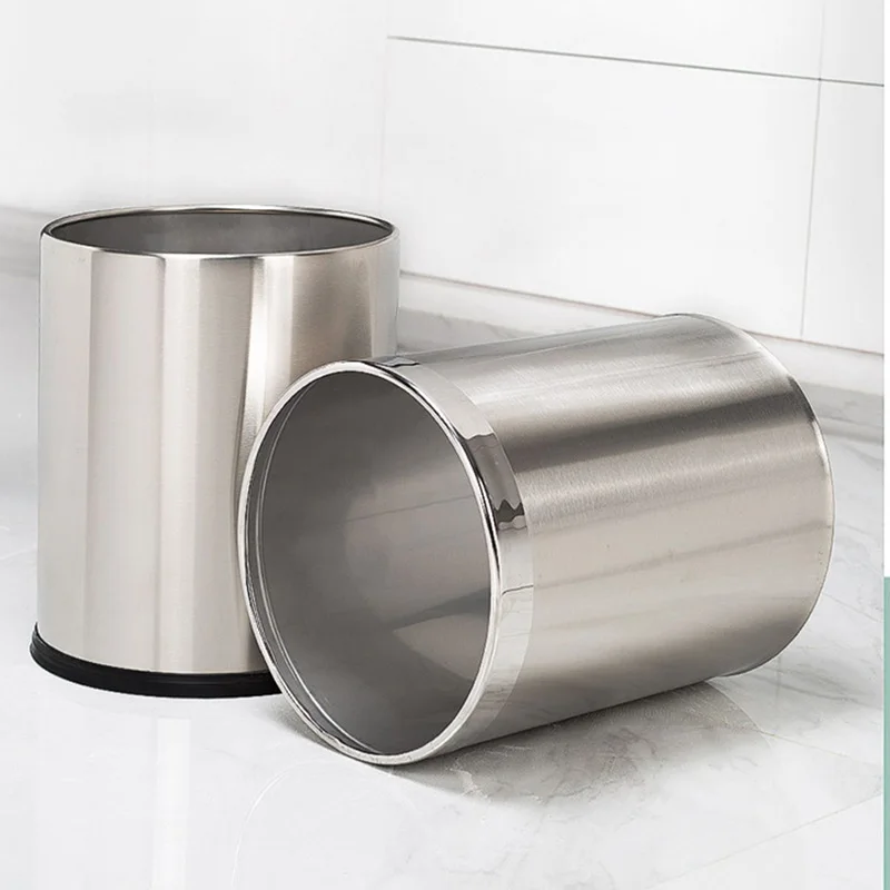 Travel Bathroom Trash Can Stainless Steel Desk Nordic Garbage Bags Townew  Trash Can Trash Bag Lixeira Automatica Decoration - AliExpress