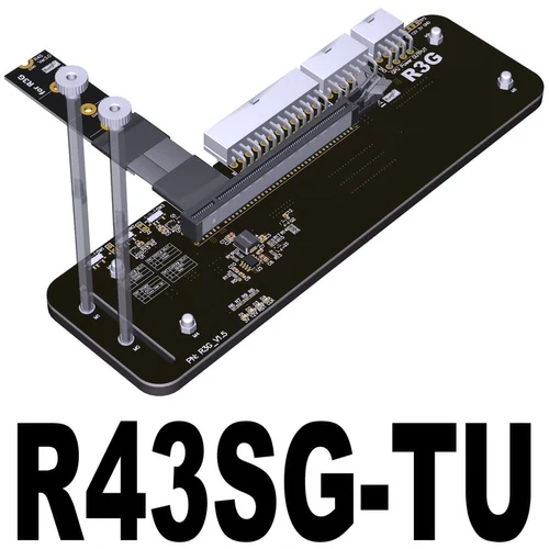Adt R43sg 4.0 M.2 Nvme para Pcie 4.0 X16 Conector Pci-e 16x para M.2 m Chave Adaptador de Cabo de Extensão Egpu para Nuc Itx Stx Notebook pc - Imagem 2