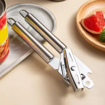 Can Openers Multifunctional Safe Cut Heavy Duty Hand Can Opener Stainless Steel Multifunctional Professional Manual Can Opener 2