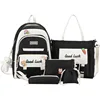 Backpack Women's Korean Fashion Checker Primary Junior High School 6