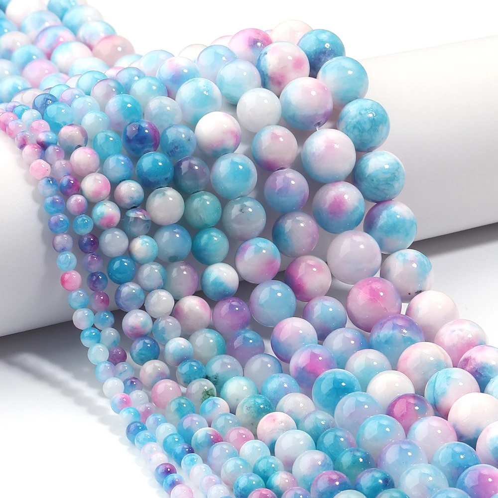 BRCbeads Gorgeous Natural Colorful ite Gemstone Faceted Round Loose Beads 6mm Approxi 15.5 inch 58pcs 1 Strand per Bag for Jewelry Making