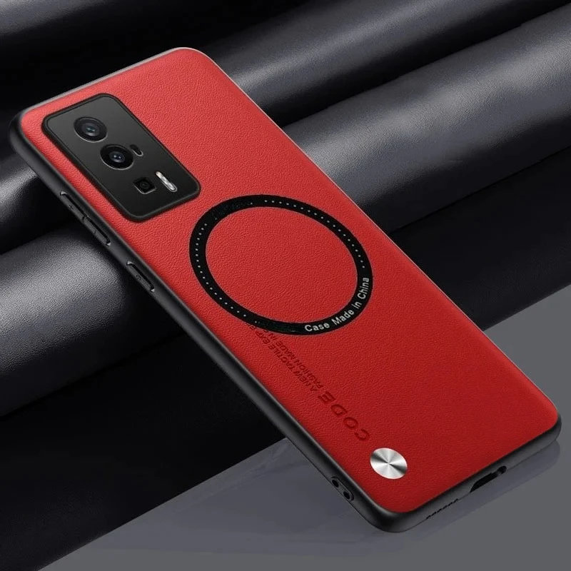 For Xiaomi Poco F5 Pro 5G for Magsafe Case Leather Magnetic Wireless Charging Cover For Mi 15T 13T 17 14T f7 m7 x6 x7 Pro MAX 6