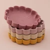 1PC Baby Silicone Dishes BPA Free Cartoon Lion Shape Baby Tableware Suction Baby Plate Non-Slip Lunch Box Pure Color Baby Stuff 3