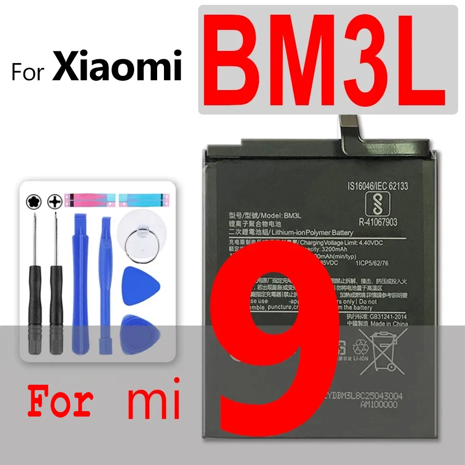 

BM31 BM36 BM37 BM38 BM39 BM3E BM49 BN31 BN36 BM4F Battery For Xiaomi Mi 1 2 3 4 4C 4S 5 5S 5X 6 6X 7 8 9 SE 9T Lite Pro A2 A3 M5