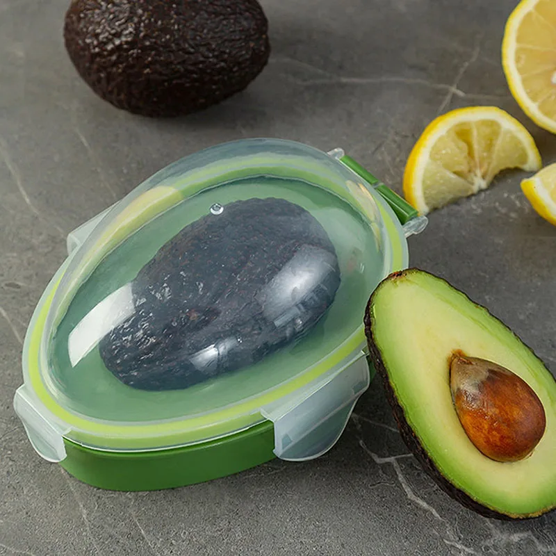 Kitchen Food Storage Box 1/2/3Pcs Avocado Space Saving Vegetable Organizer Reusable Fruit