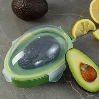 1/2/3Pcs Kitchen Food Storage Box Avocado Space Saving Container Vegetable Organizer Reusable Fruit Containers Vegetable Crisper 1