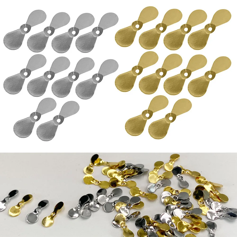 

10pcs Fishing Propeller Blade Turbo Propeller Spinner Blades DIY Fishing Lure Hook Bait Fishing Accessories
