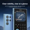 SERVO V8 Mini Mobile Phone 2.01" HD Round Screen Dual SIM Card Speed Dial Magic Voice FM Radio Flashlight Small Cellphone Type-C 4