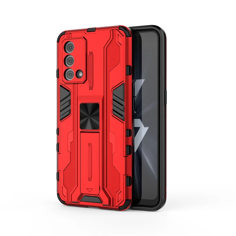 Shockproof Armor Magnetic Stand Phone Case with Back Cover
