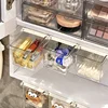 Under Mirror Cabinet Drawer Organizer Transparent Simple Bathroom Cabinet Cotton Swabs Cosmetic Pull Out Shelf Storage Box 2