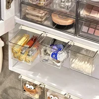 Under Mirror Cabinet Drawer Organizer Transparent Simple Bathroom Cabinet Cotton Swabs Cosmetic Pull Out Shelf Storage Box 2