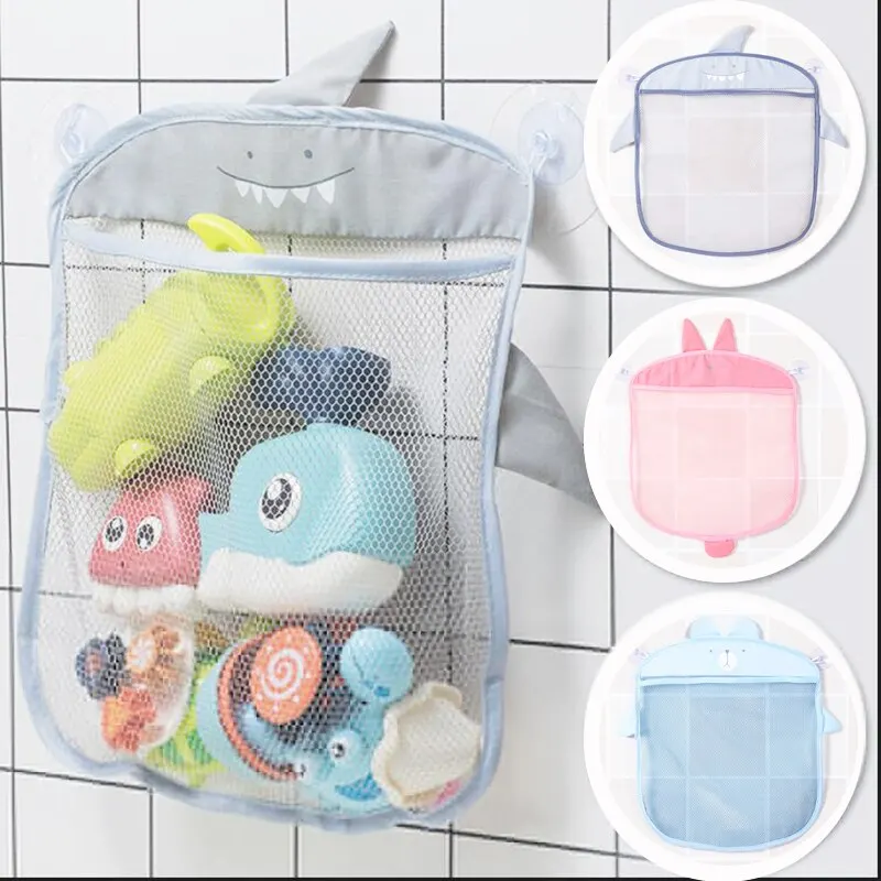 

Baby Bath Toys Quick Dry Toddlers Mesh Net Bag for Bathroom Toy Organizer Storage Cartoon Shape Sand Beach Toys Storage Holder