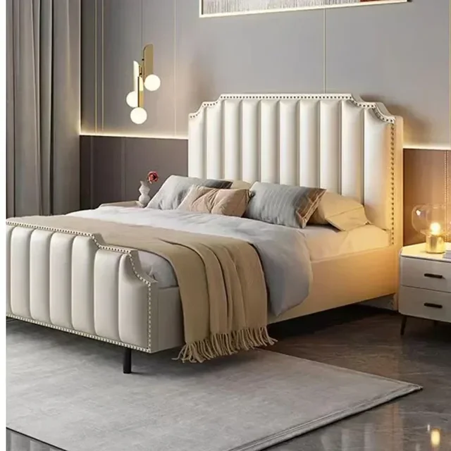 Solid Wood Modern Headboards for Bed Headboards Backrest Ultra-thin Simple Leather Bedside Soft Bag Bed Headboards for Bedroom G 2