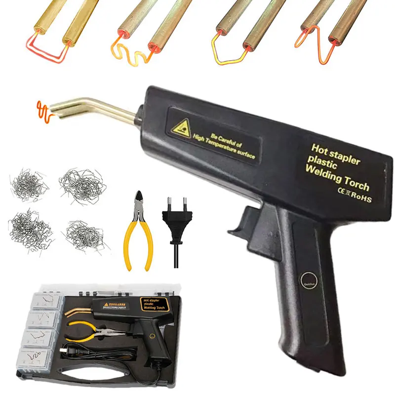 Plastic Welding Gun Staples Kit AU Plug 120W Welding Soldering Iron For
