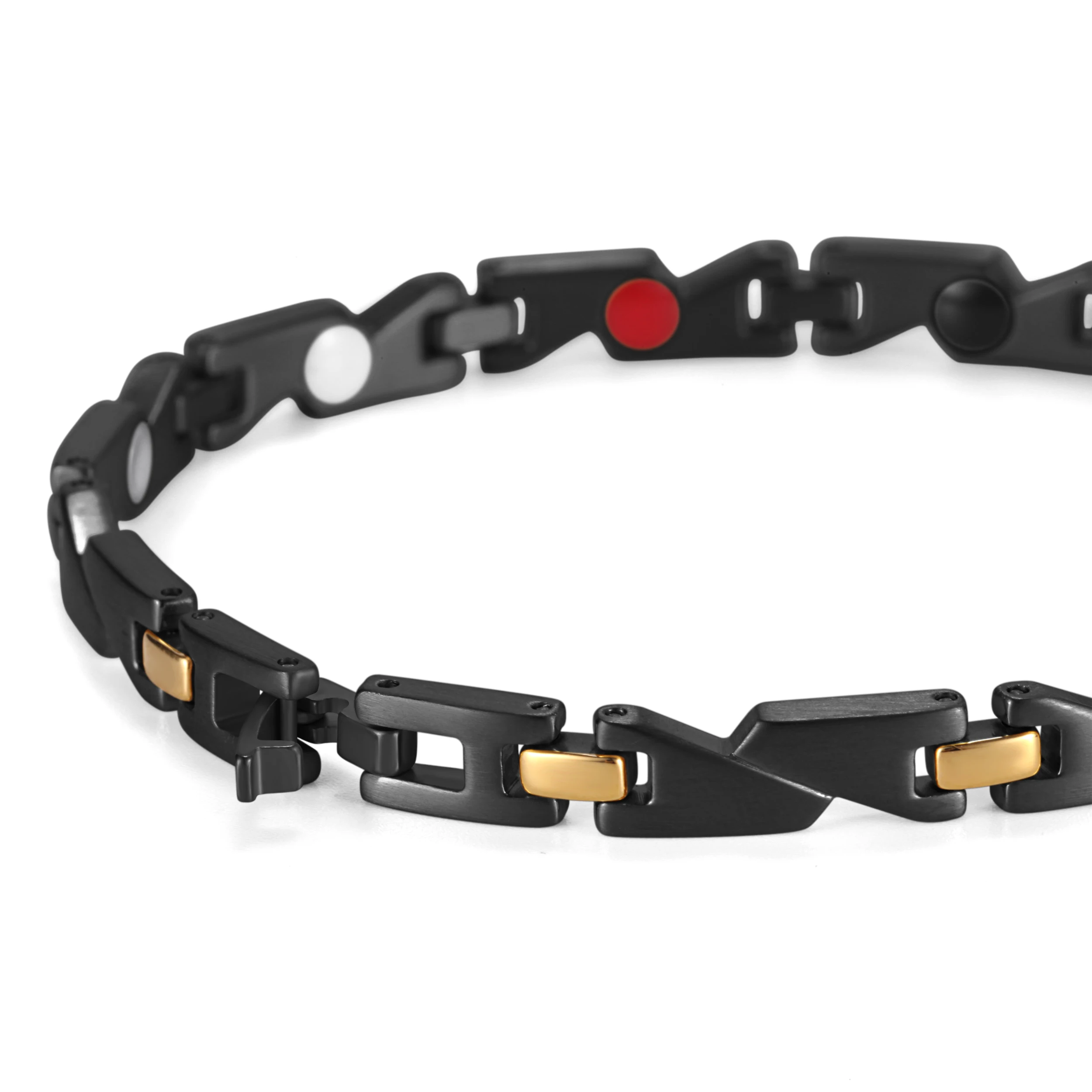 WelMag Healing Bracelet FIR Stainless Steel Bracelet Homme Hologram Bio Energy Germanium Magnetic Bracelets For Women