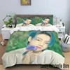 Korean Fashion Singer Group Kpop Jung Kook SUGA Jimin Bedding Set,Duvet Cover Bed Set Quilt Cover Pillowcase,King Queen Size 1