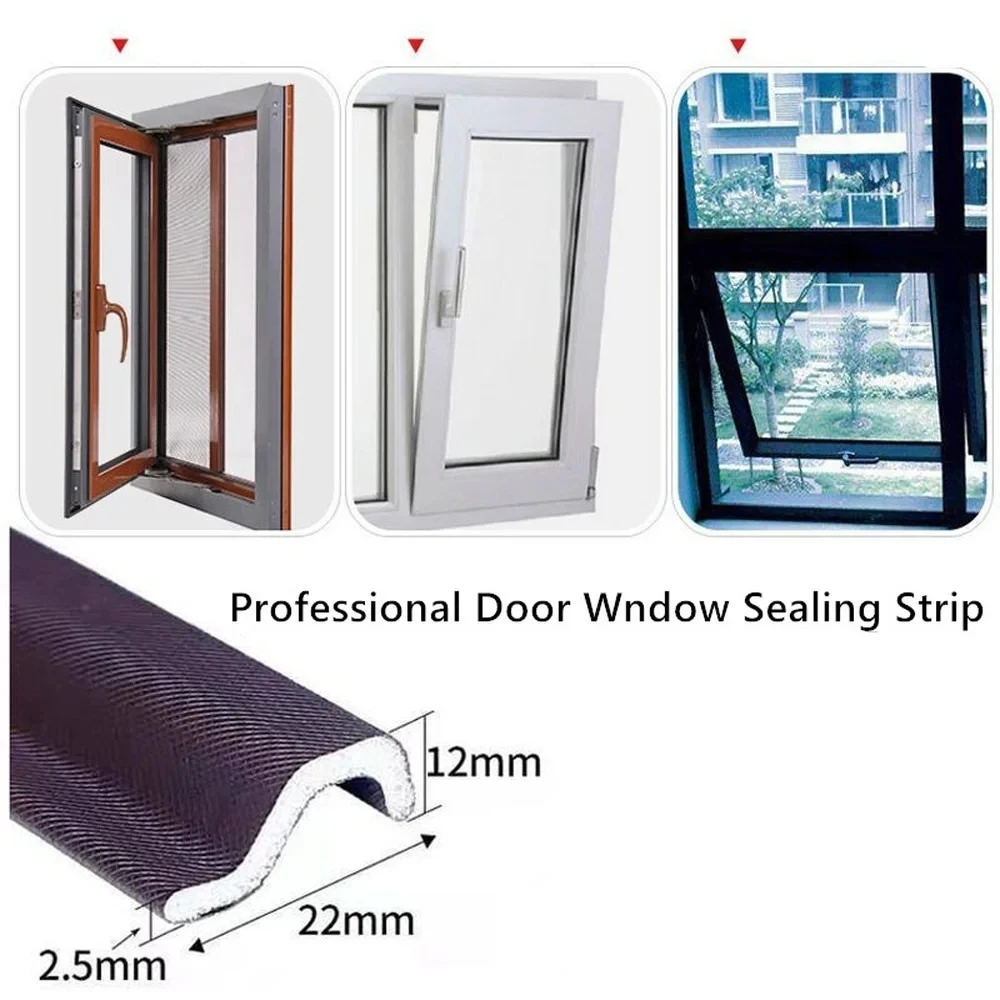 Acoustic Foam Sealing Strip 40M Casement Window S-type Waterproof Weather Stripping Door Seal Gap Filler Tape Door Seal Strip Sealing Strip Tape Waterproof Tape Window Seal Strip Sealing Tape Sealing Strip