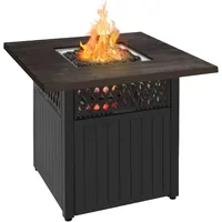 Outdoor Fire Pit, Smokeless Propane 41K BTU, 38", Mesa Cuadrada Para Hoguera 1