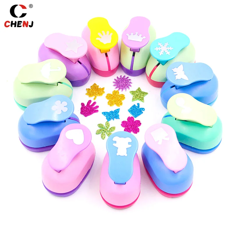 Large Diy Paper Cut Foam Maker Puncher Scrapbook Flowers Punch Labor Saving Children Hole Punch Embossing DIY Craft Hole paper punch paper craft punch embossing maker