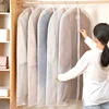 Clothing Dust Cover Transparent Thickened Washable Dust Bag PEVA Household Dust Cover Coat Suit Cover Hanging Pocket 2