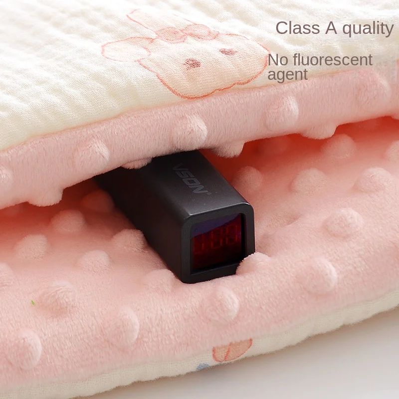 Pure Cotton Autumn and Winter Newborn Baby Plus Cotton Quilt, Thick Newborn Baby Winter Blanket for Outing in The Delivery Room