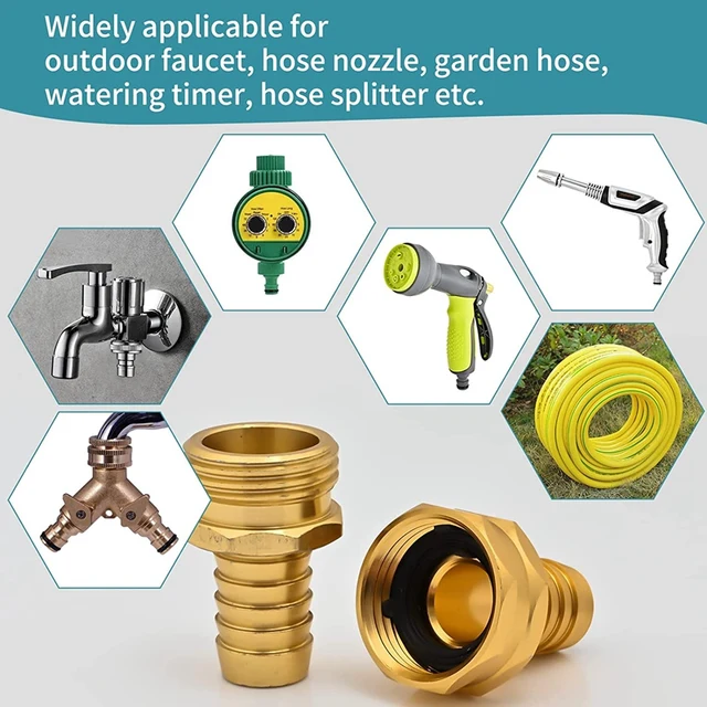 Promóció! Kerti Tömlőjavító Készlet, Alumínium Víztömlő Javító Készlet Tömlőcsatlakozók, Bilincsekkel 5/8 Hüvelykes Vagy 3/4 Tömlővel - Image 5