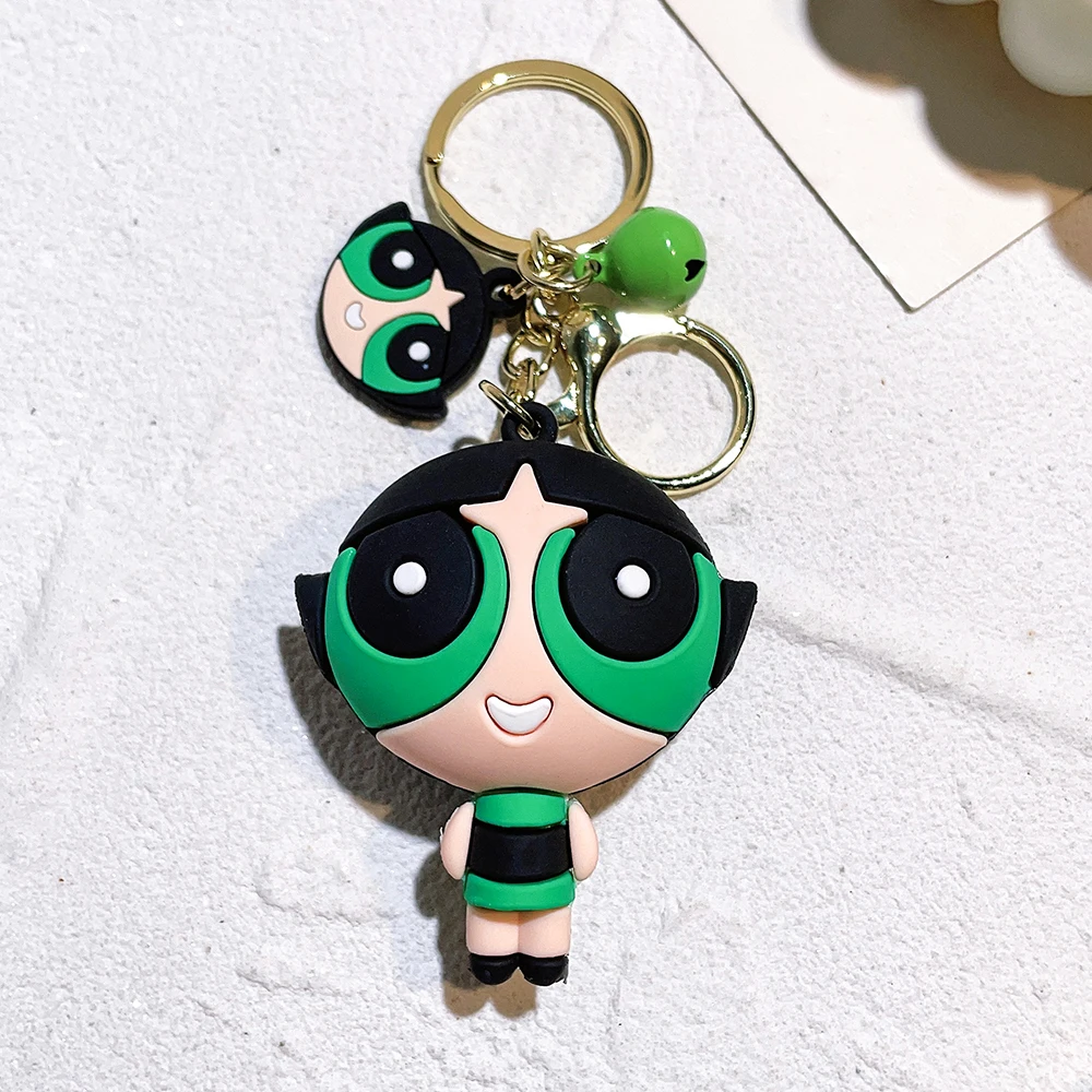 TD® Cartoon Anime Powerpuff Girls Porte-clés Flower Bubble Fluffy Oil Alloy  Pendant - Cdiscount Bricolage