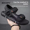 Large Size Men's Sandals Summer Outdoor Sports Anti-Slip Deodorant Driver Shoes Vietnamese Beach Shoes Comfortable Breathable