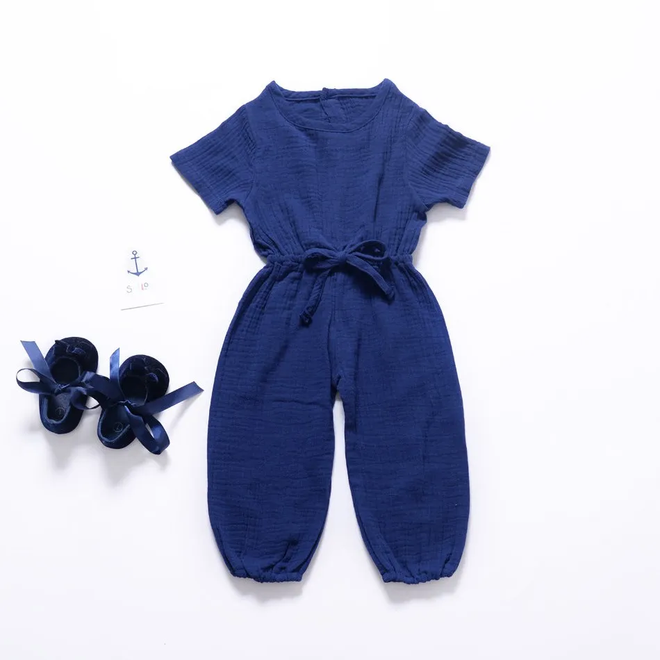 1 2 3 4 5 6 7 8 Years Summer Baby Overalls Toddler Kids Casual Jumpsuit Clothes Short Sleeve Girls Romper Outfit carters baby bodysuits	