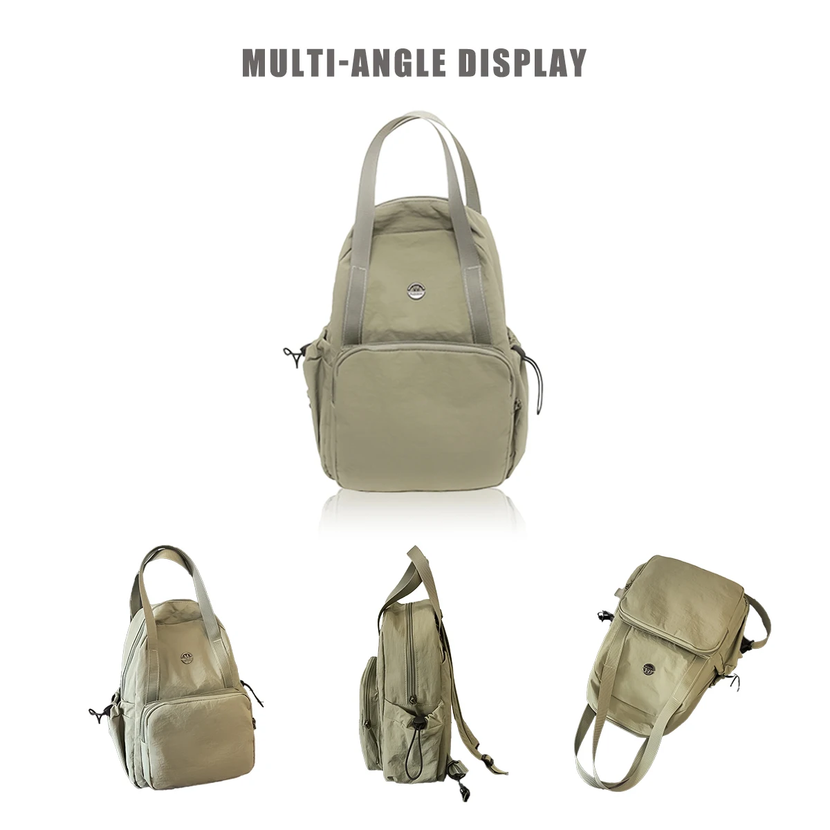 Multi-Purpose Backpack Women's 2025 New Messenger Bag Leisure All-Match Outdoor Travel Commuter Small Backpack Messenger Chest B