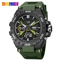 SKMEI 2220 Quartz Watch for Men Digital Waterproof Sport LED Dual Display Shockproof Military Mens Wristwatch 2031 Reloj Mujer 2