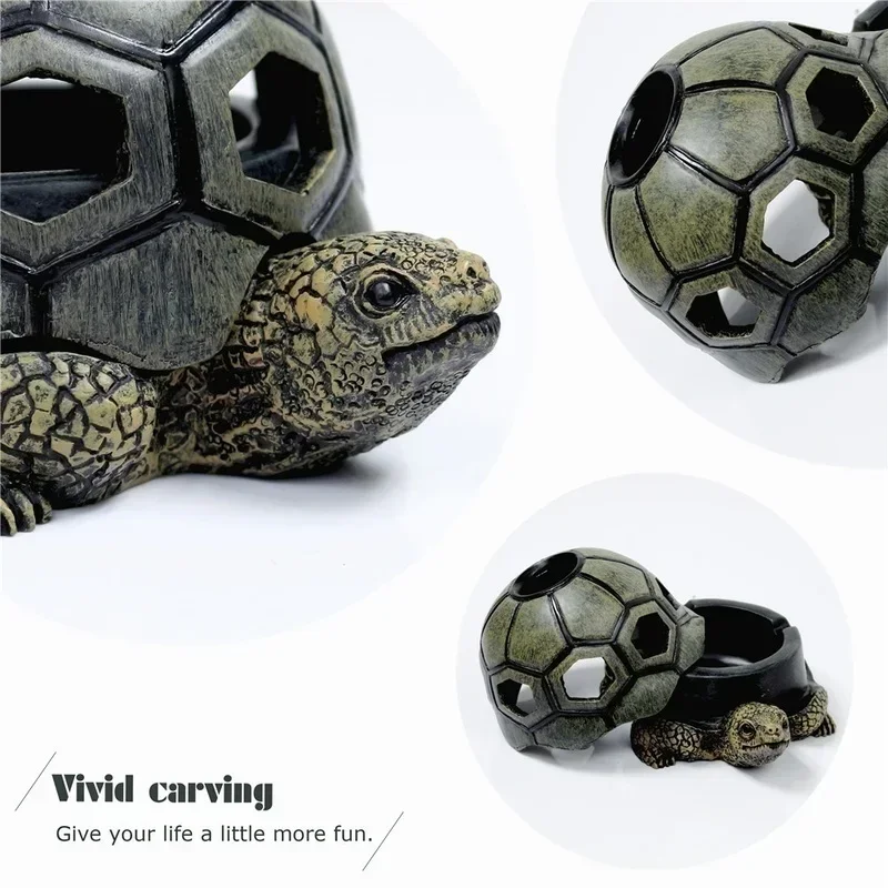 Creative Cartoon Turtle Animal Ashtray Sea Turtle Snail Crafts Ornaments Stainless Steel Windproof Home Decorations 1pcs