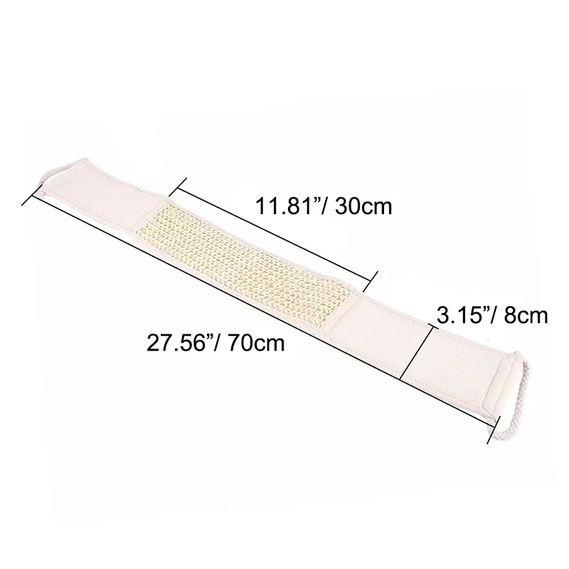 Natural Soft Exfoliating Loofah Bath Shower Unisex Massage Spa Scrubber Sponge Back Strap Body Skin Health Cleaning Tool 6