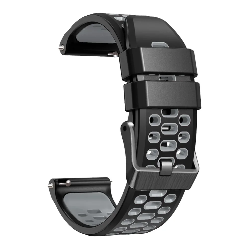 Breathable 22mm Silicone Watch Strap - Ocean Vertical Series