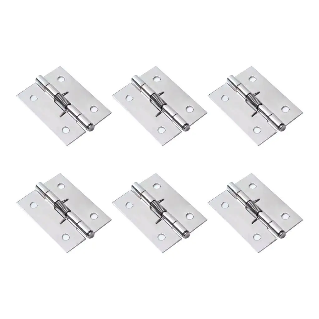 Heavy Duty Spring Door Hinges Stainless Steel Automatic Door Closer Hardware for Garage Back Front Door Heavy Duty Spring Door Hinges Stainless Steel Automatic Door Closer Hardware for Garage Back Front Door