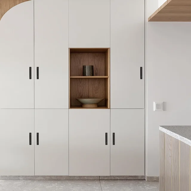 มือจับประตูสีดำ อลูมิเนียมอัลลอยด์ มือจับประตูห้องครัว มือจับประตูระเบียง ห้องนอน สีเงิน สีขาว มือจับเฟอร์นิเจอร์ อุปกรณ์ประตู 4