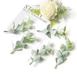 Green Artificial Leaf Garland for Home & Party Decor, DIY Crafts, and Festive Wreaths (Rose Red)