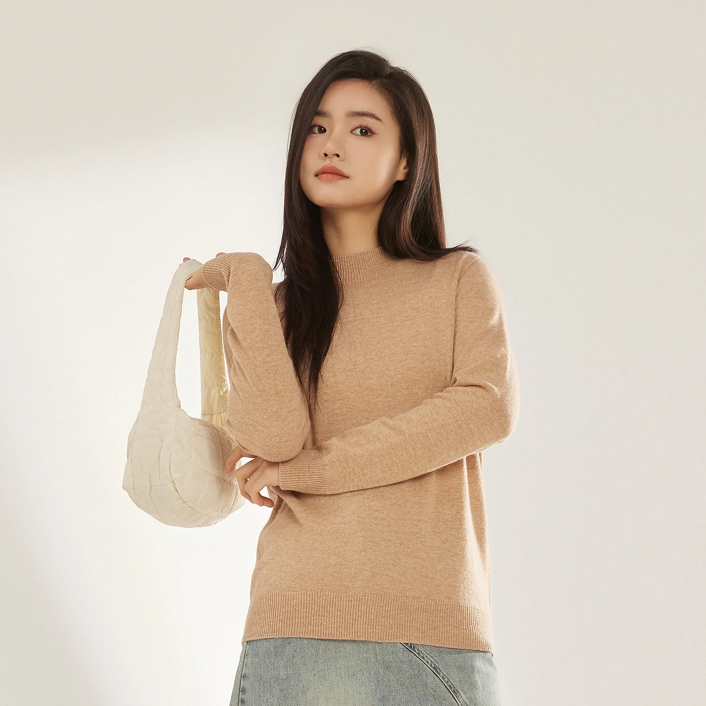 Ensemble Polaire Femme - Pull Col Rond + Pantalon - Taille élastique, Doublure Polaire Chaude - Hiver, Décontracté, Confort